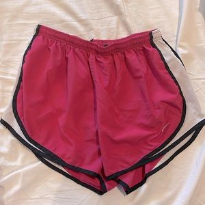 EUC Large Nike pink/white/black Nike Tempo shorts